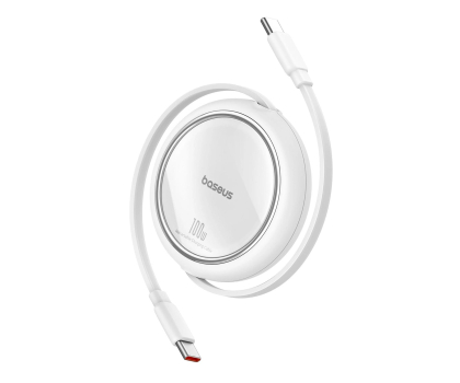 Kabel USB Baseus Kabel wysuwany Free2Draw Mini USB-C - USB-C 100W 1m - biały